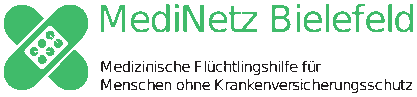 Logo: MediNetz Bielefeld - Medizinische Flüchtlingshilfe für Menschen ohne  Krankenversicherungsschutz