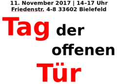 Schriftzug "Tag der offen Tür"