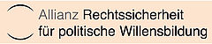 Schriftzug "Allianz Rechtssicherheit für politische Willensbildung"