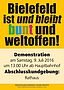 Plakat "Bielefeld ist und bleibt bunt und weltoffen"