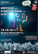 Poster zum Konzert mit Refpolk & Diasy Chain