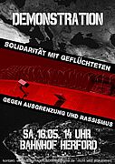 Plakat zur Demo in Herford